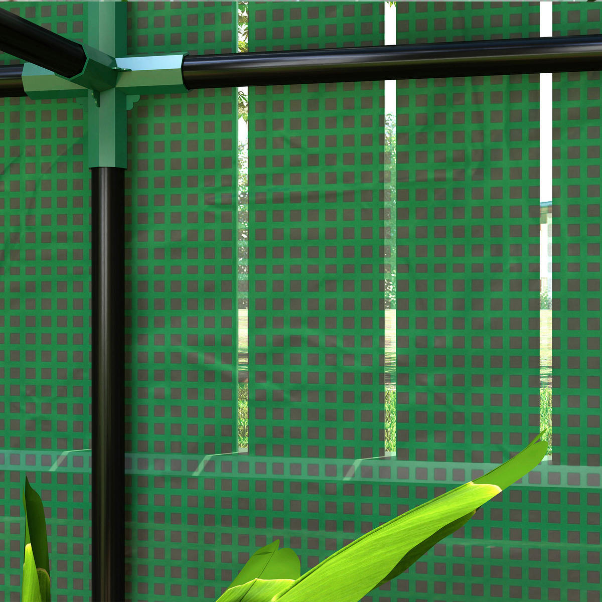 Outsunny Gewächshaus Gewächshaus - grün (100,00/40,00/150,00cm) - Outsunny