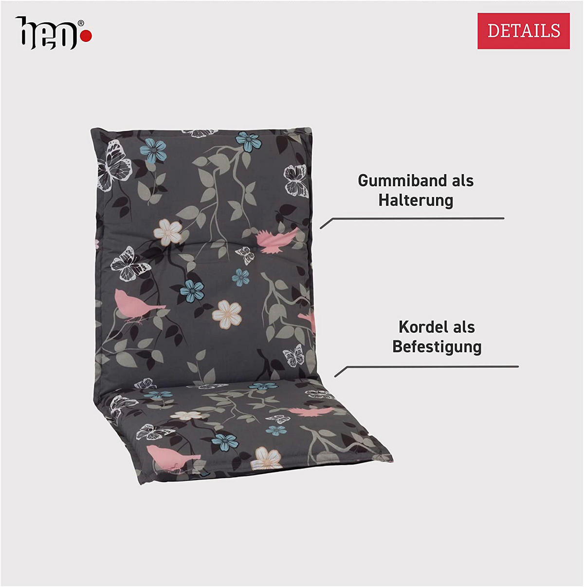 Beo Saumauflage für Niedriglehner Bregenz multicolor Polyester-Mischgewebe B/H/L: ca. 50x6x101 cm 2er Set Bregenz - multicolor (101,00/50,00/6,00cm) - Beo