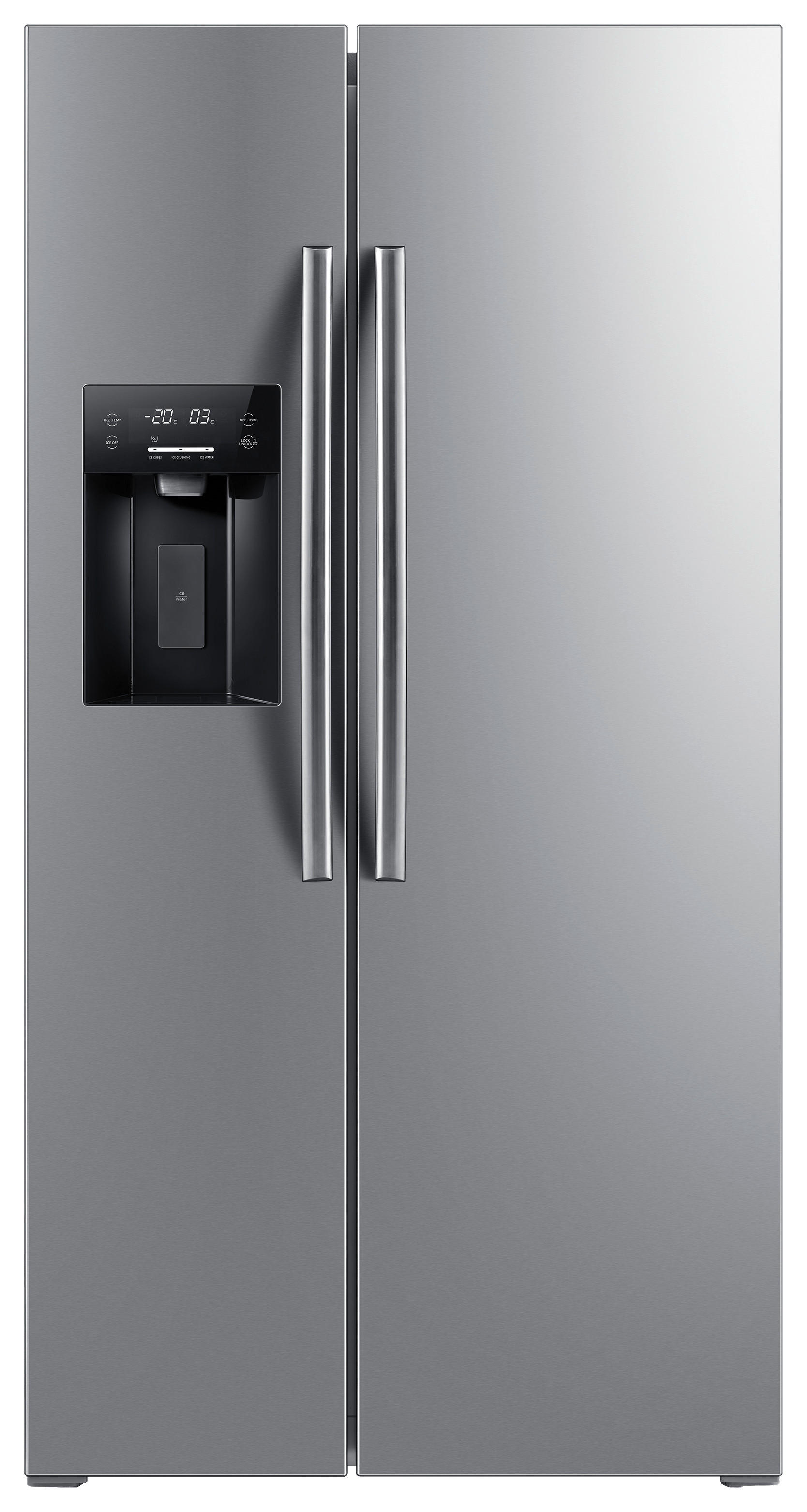 Wolkenstein Side-by-Side WSBS556NFICMEIX Inox B/H/T/L: ca. 91,1x178x76,6x76,6 cm WSBS556NFICMEIX - Inox (76,60/91,10/178,00cm) - Wolkenstein