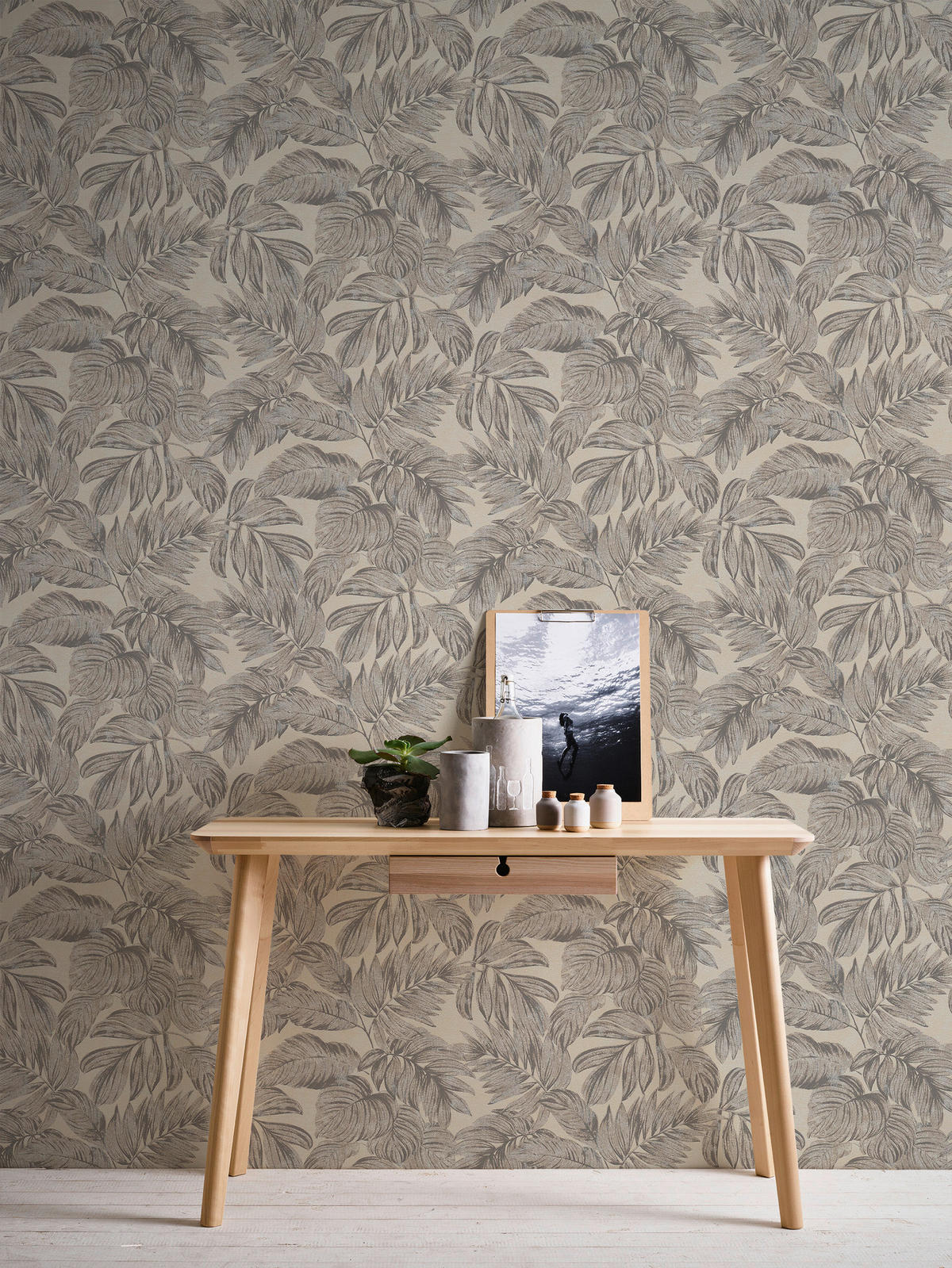 A.S.Creation Vliestapete beige grau B/H/D: ca. 53x1005x10 cm Vliestapete - beige/grau (10,00/1005,00cm) - A.S.Creation