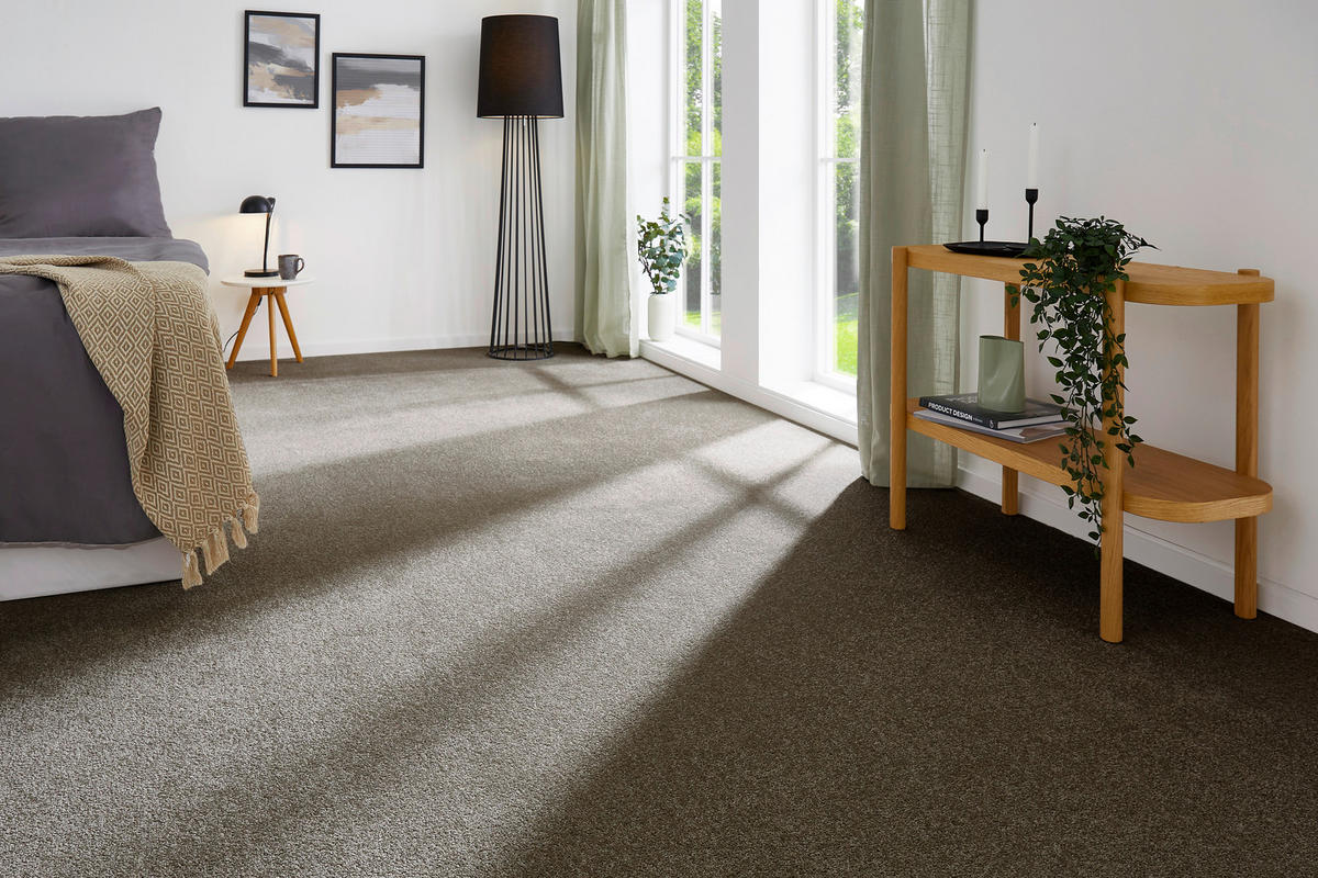 Teppichboden Sara braungrau B/L: ca. 200x400 cm pro Stück Sara - braungrau (200,00/400,00cm)