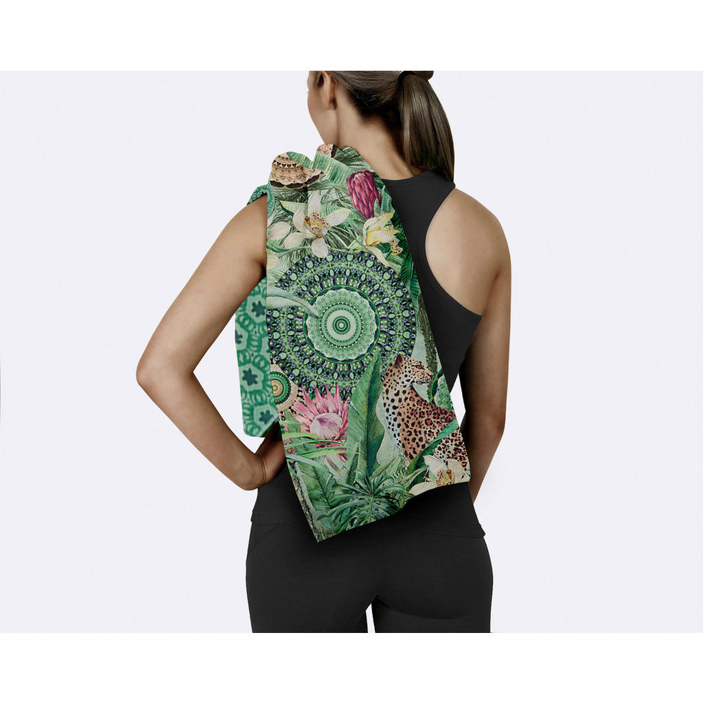 Thumbnail - Strandtuch Abhita grün Polyester B/L: ca. 50x100 cm