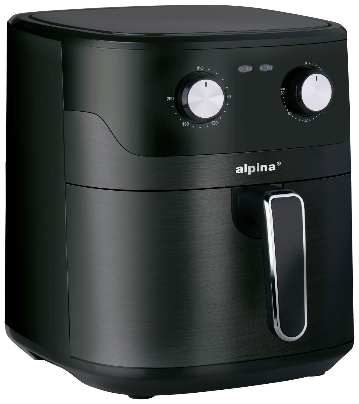 alpina Heißluftfritteuse Heißluftfritteuse - schwarz (38,30/28,70/33,10cm) - Alpina