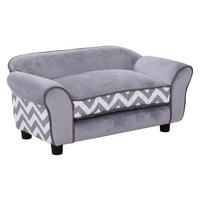 PawHut Hundesofa grau Holz B/H/L: ca. 41x33x74 cm Hundesofa - grau (74,00/41,00/33,00cm) - PawHut