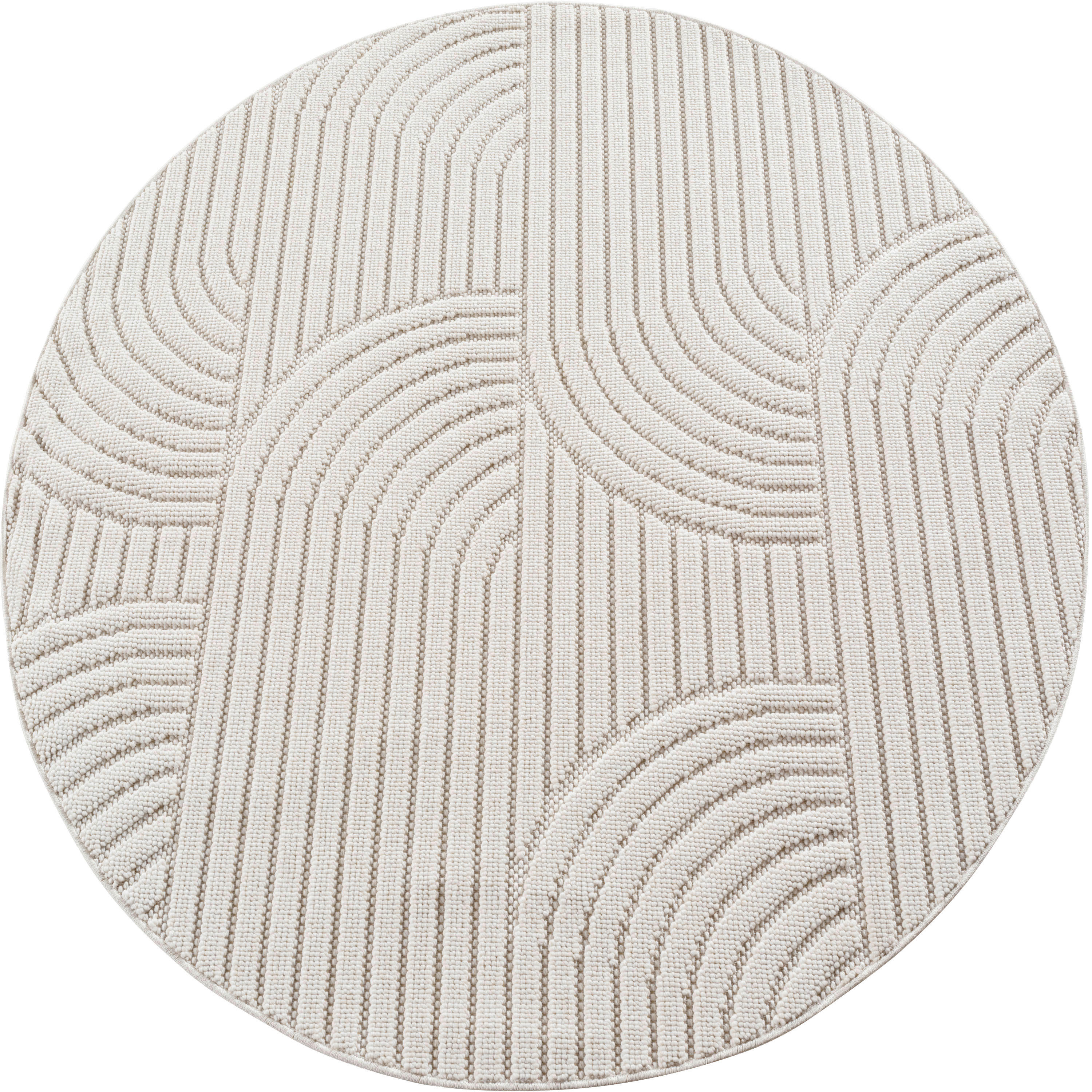 Ayyildiz Kurzflorteppich HELIX creme B/H/L: ca. 160x0,7x160 cm HELIX - creme (160,00/160,00/0,70cm) - Ayyildiz