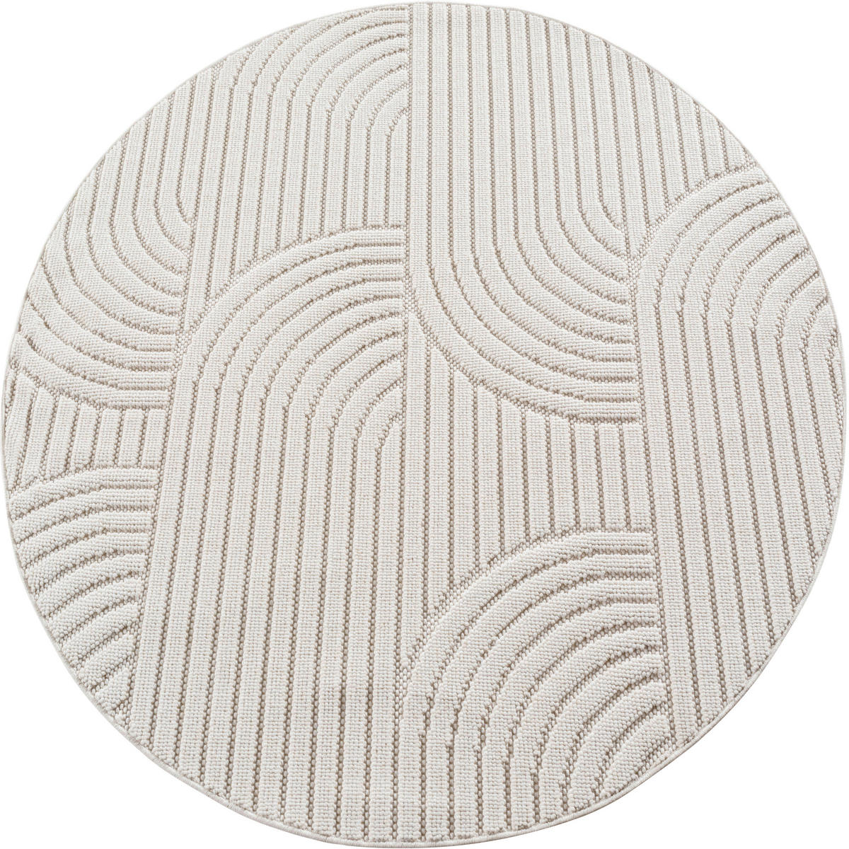 Ayyildiz Kurzflorteppich HELIX creme B/H/L: ca. 160x0,7x160 cm HELIX - creme (160,00/160,00/0,70cm) - Ayyildiz