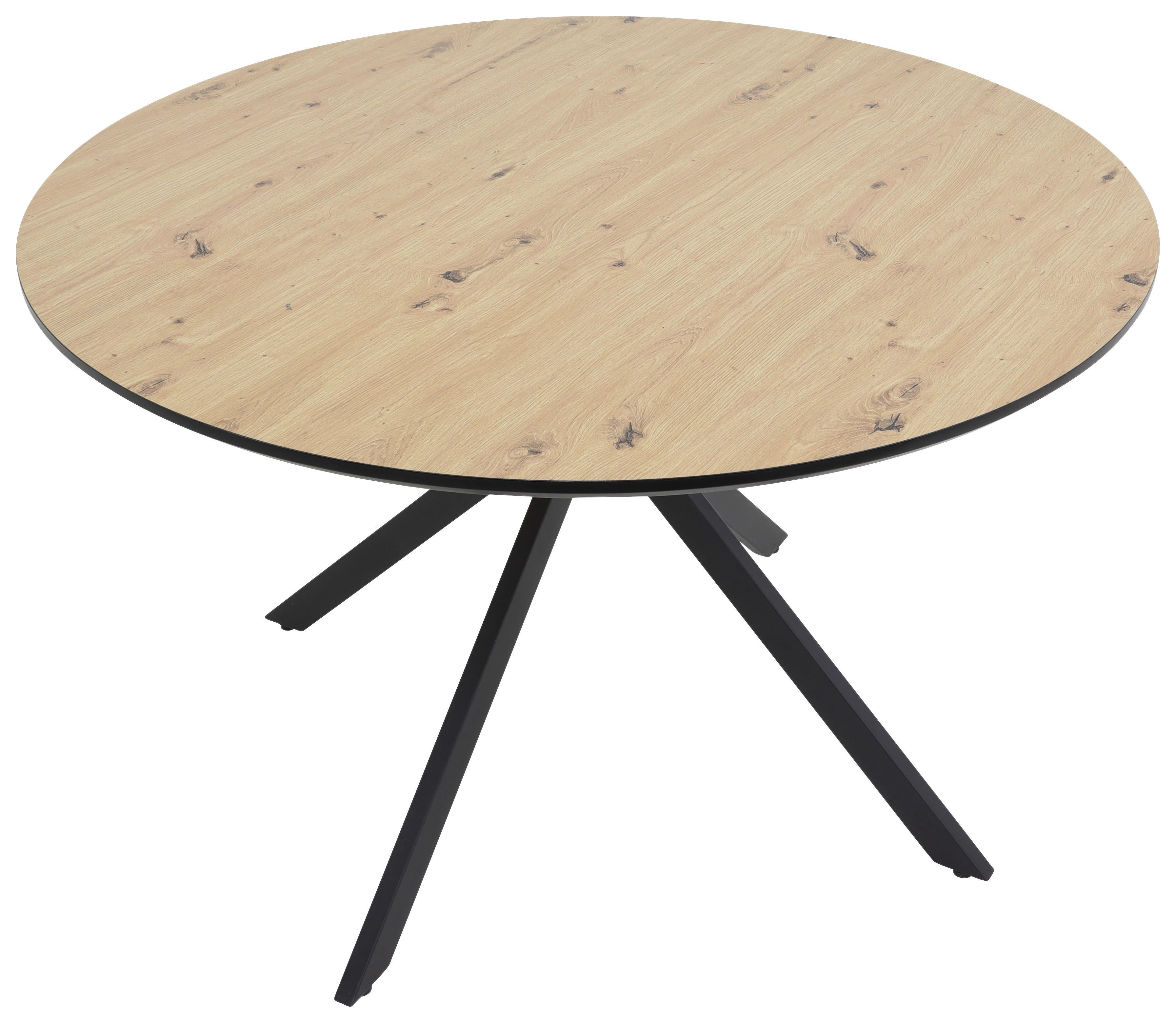 Thumbnail - Esstisch Kindu Eiche schwarz B/H: ca. 120x76 cm