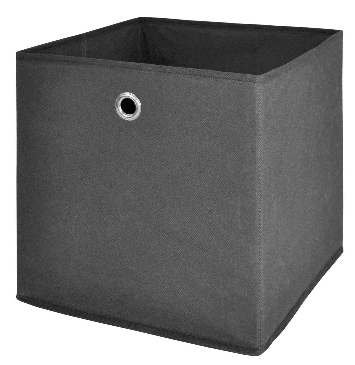 Stoffbox anthrazit B/H/T: ca. 32x32x32 cm Stoffbox_1 - anthrazit (32,00/32,00/32,00cm)