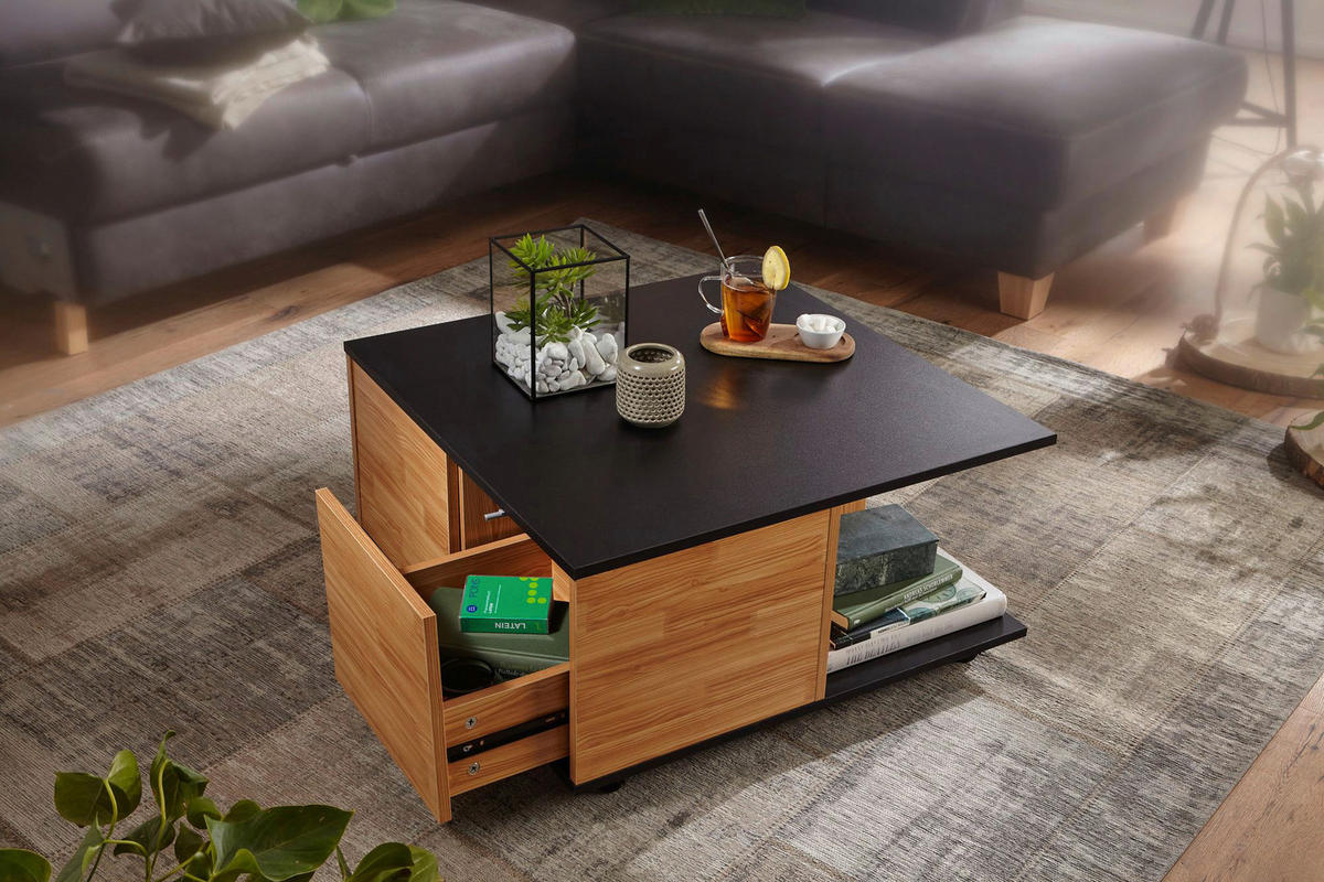 Couchtisch braun B/H/T: ca. 70x36x70 cm Couchtisch - braun (70,00/36,00/70,00cm) - Wohnling