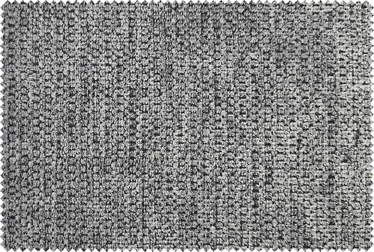 Wohnlandschaft Monica schwarz grau Flachgewebe B/H/T: ca. 348x87x198 cm Monica - schwarz/Chrom (348,00/87,00/198,00cm)