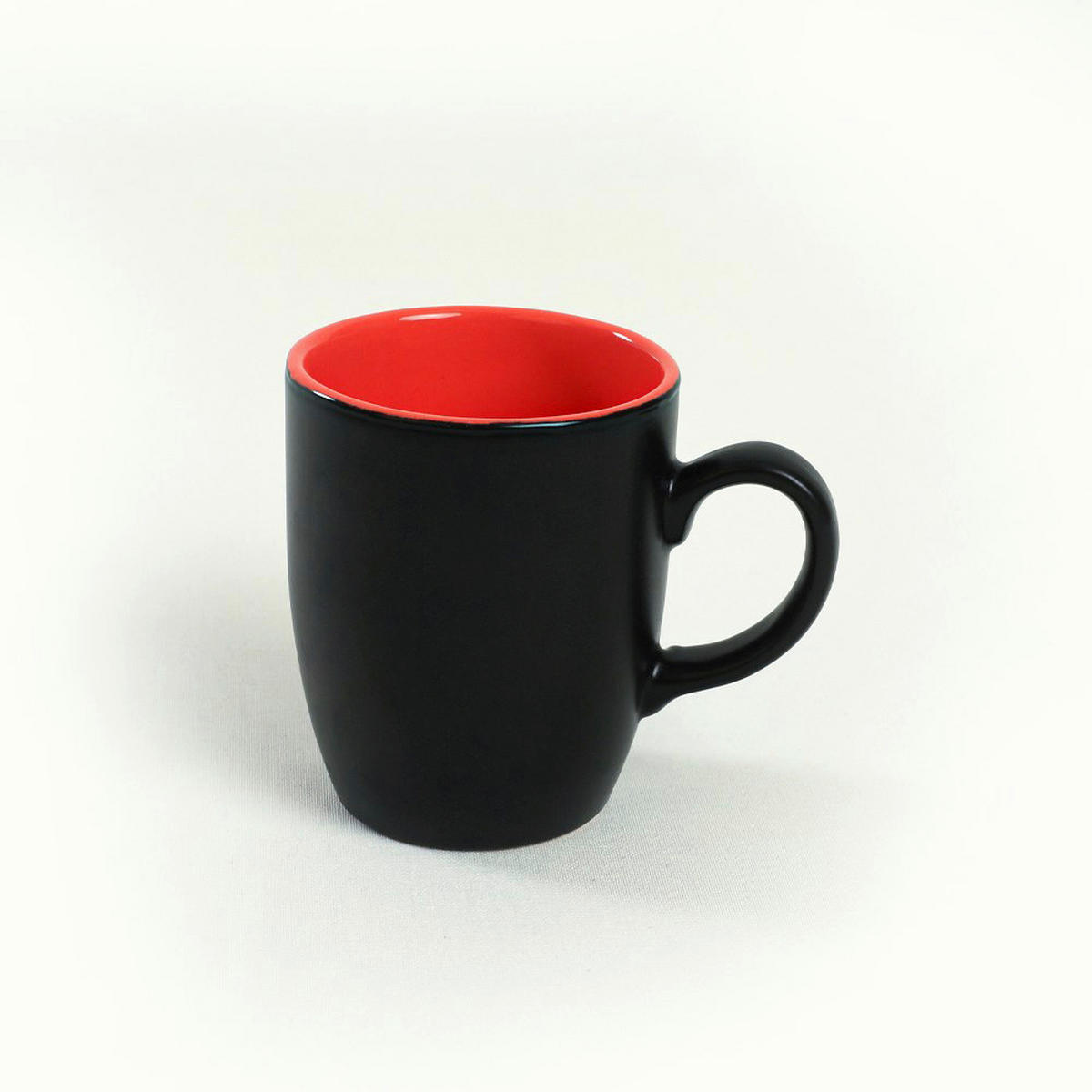 HermiaConcept Kaffeebecher 6-tlg. schwarz Keramik 6 tlg. 6-tlg. - orange/schwarz (9,00/9,00cm) - HermiaConcept