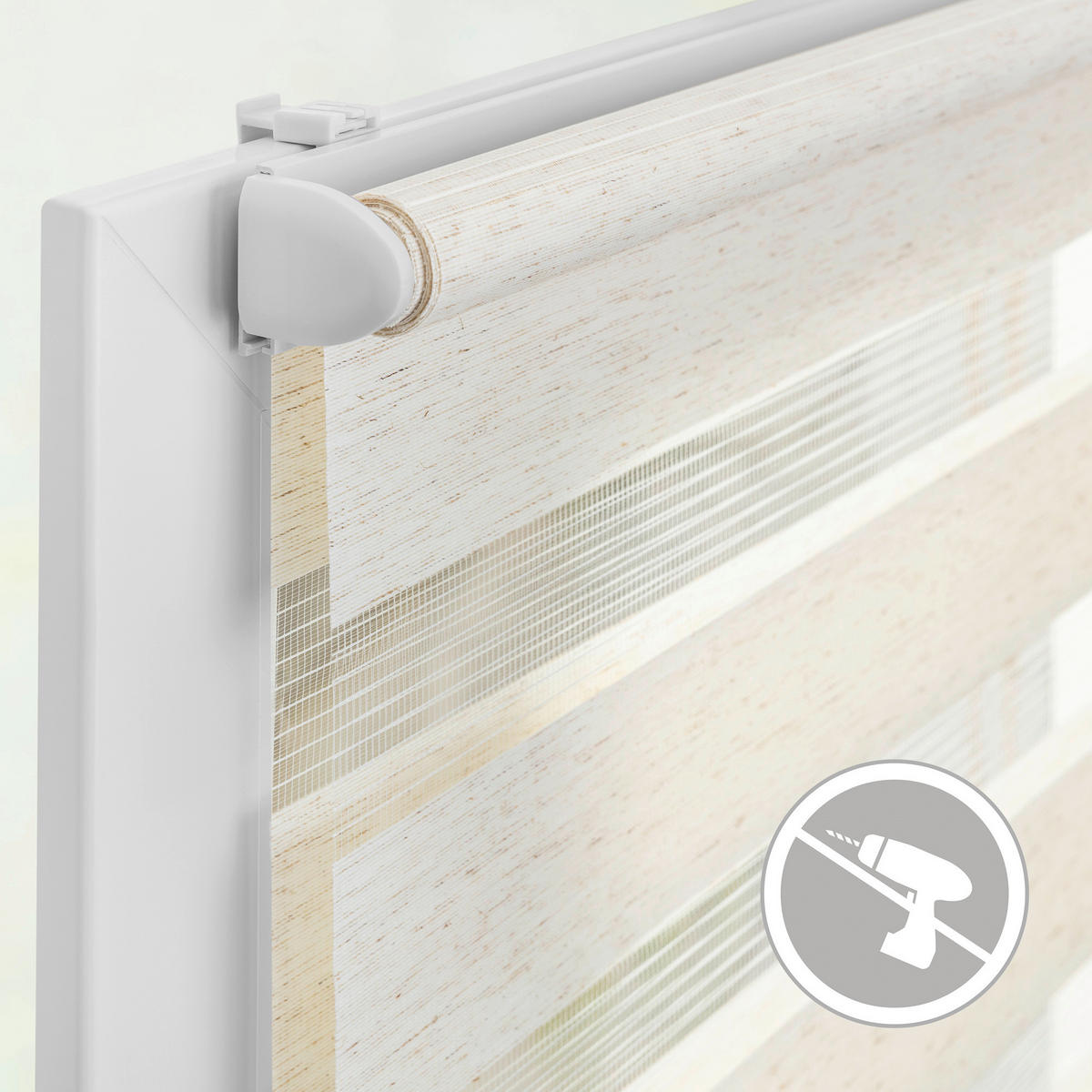 Doppelrollo Duo natur B/L: ca. 60x220 cm Duo - natur (60,00/220,00cm) - LICHTBLICK