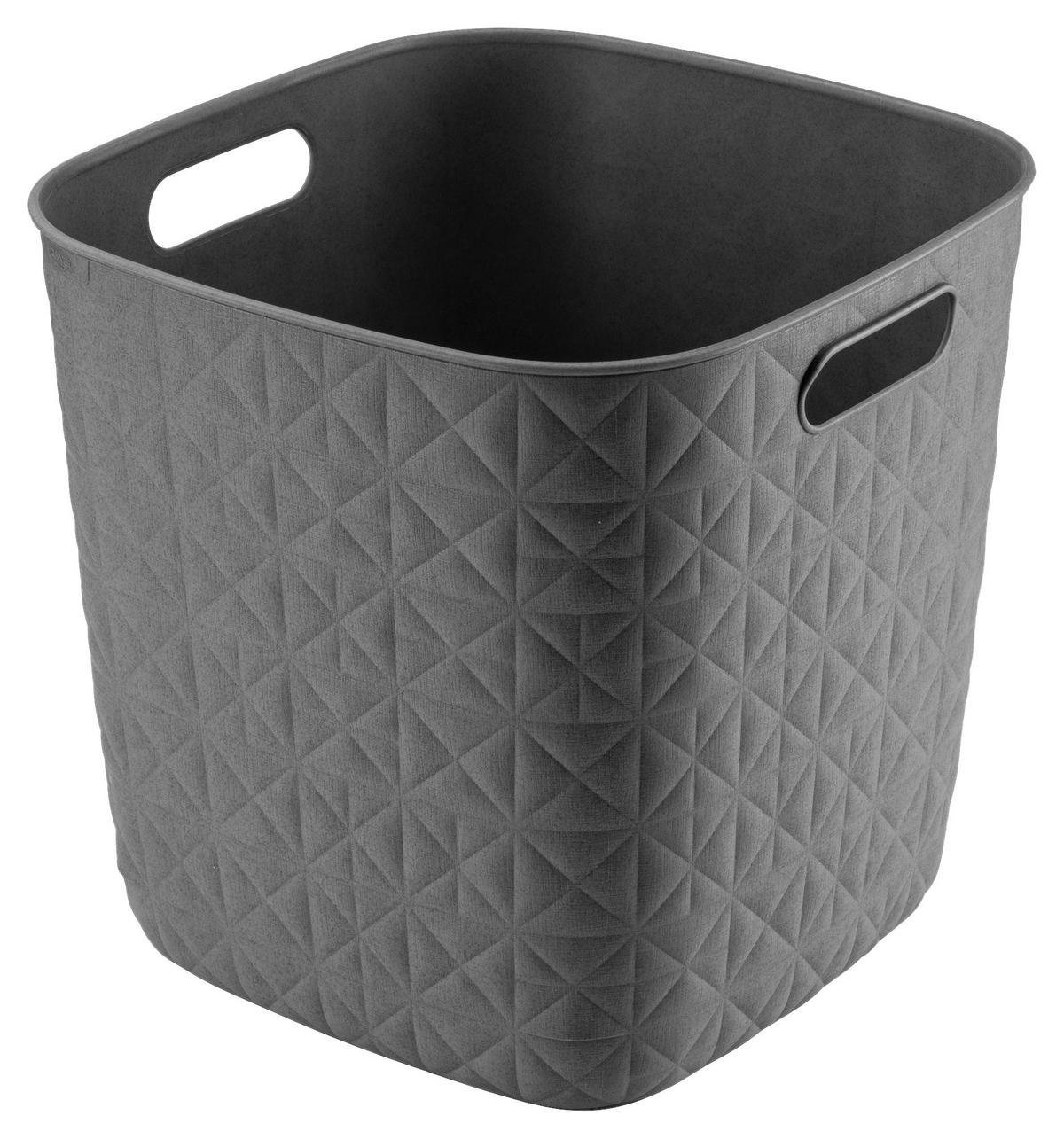 Curver Aufbewahrungskorb Softex dunkelgrau B/H/L: ca. 28x27x28 cm Softex - dunkelgrau (28,00/28,00/27,00cm) - Curver
