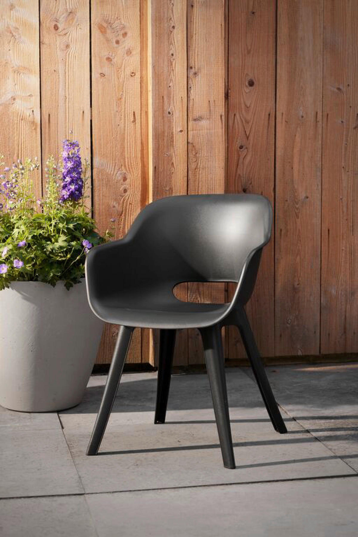 Jardin Gartenstuhl Akola grau Polypropylen B/H/L: ca. 60x62x60 cm Akola - Graphit/grau (60,00/60,00/62,00cm) - Jardin