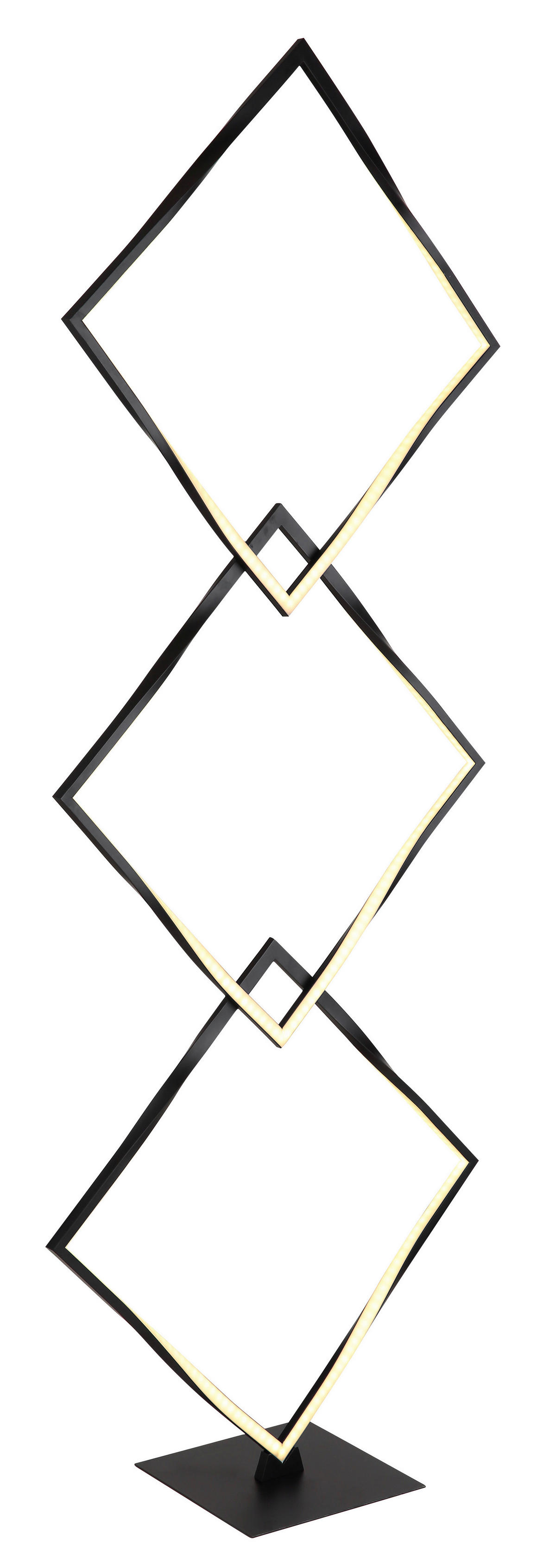 GLOBO Stehleuchte Maxxy - schwarz/Opal (49,00/20,00/130,00cm) - GLOBO