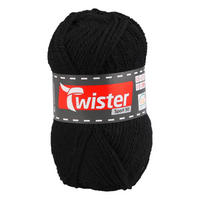 Handstrickgarn Twister Sport uni schwarz L: ca. 15000 cm Twister Sport uni - schwarz (15000,00cm) - Twister