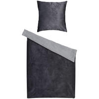 Microfaser Bettwäsche Cashmere touch Wendebettwäsche_Cashmere-Touch - anthrazit/silber (135,00/200,00cm)