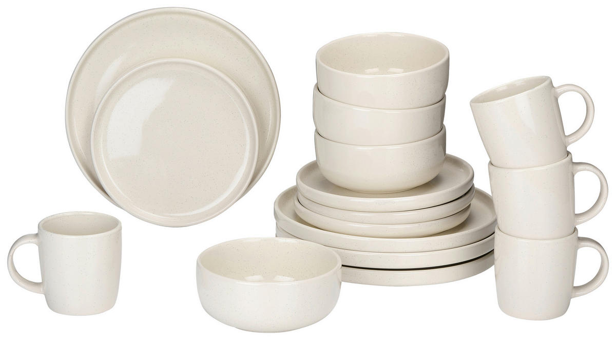 alpina Kombiservice creme Steinzeug 16 tlg. Kombiservice_16tlg. - creme (26,50/26,50/13,00cm) - alpina
