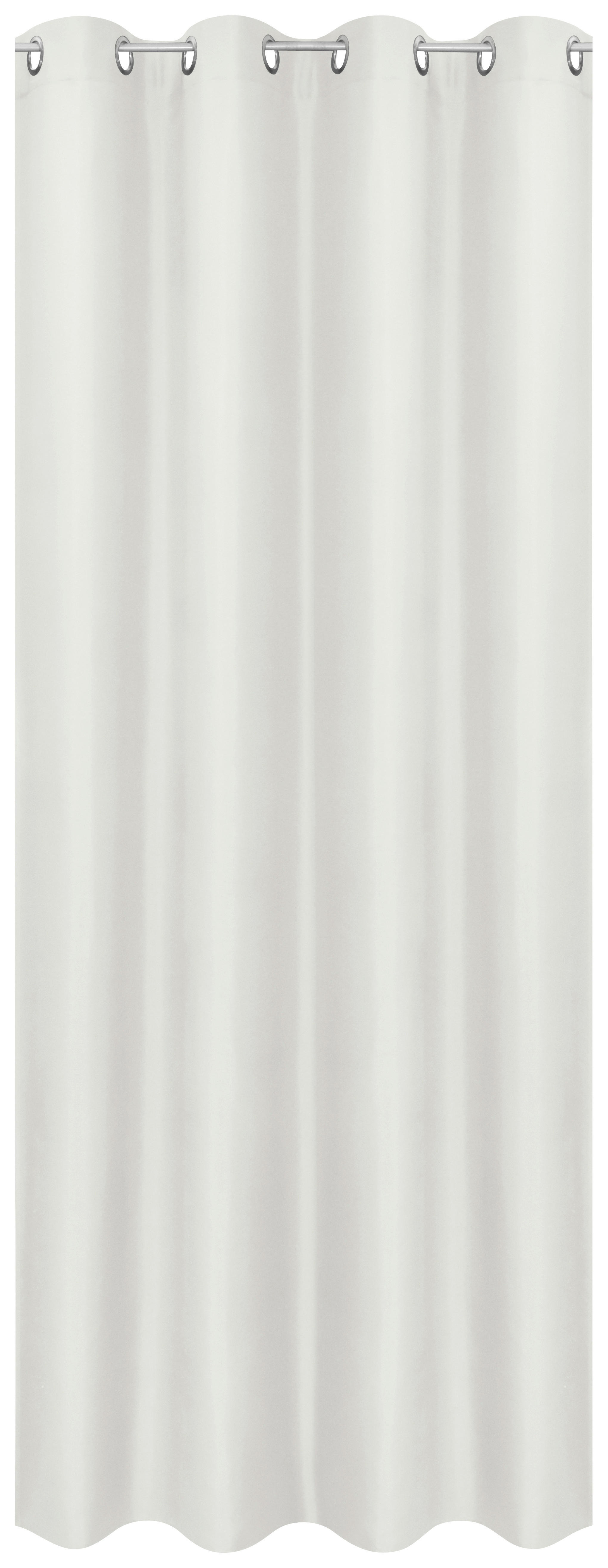 Thumbnail - POCOline Ösenvorhang Barnaby weiß B/L: ca. 140x235 cm