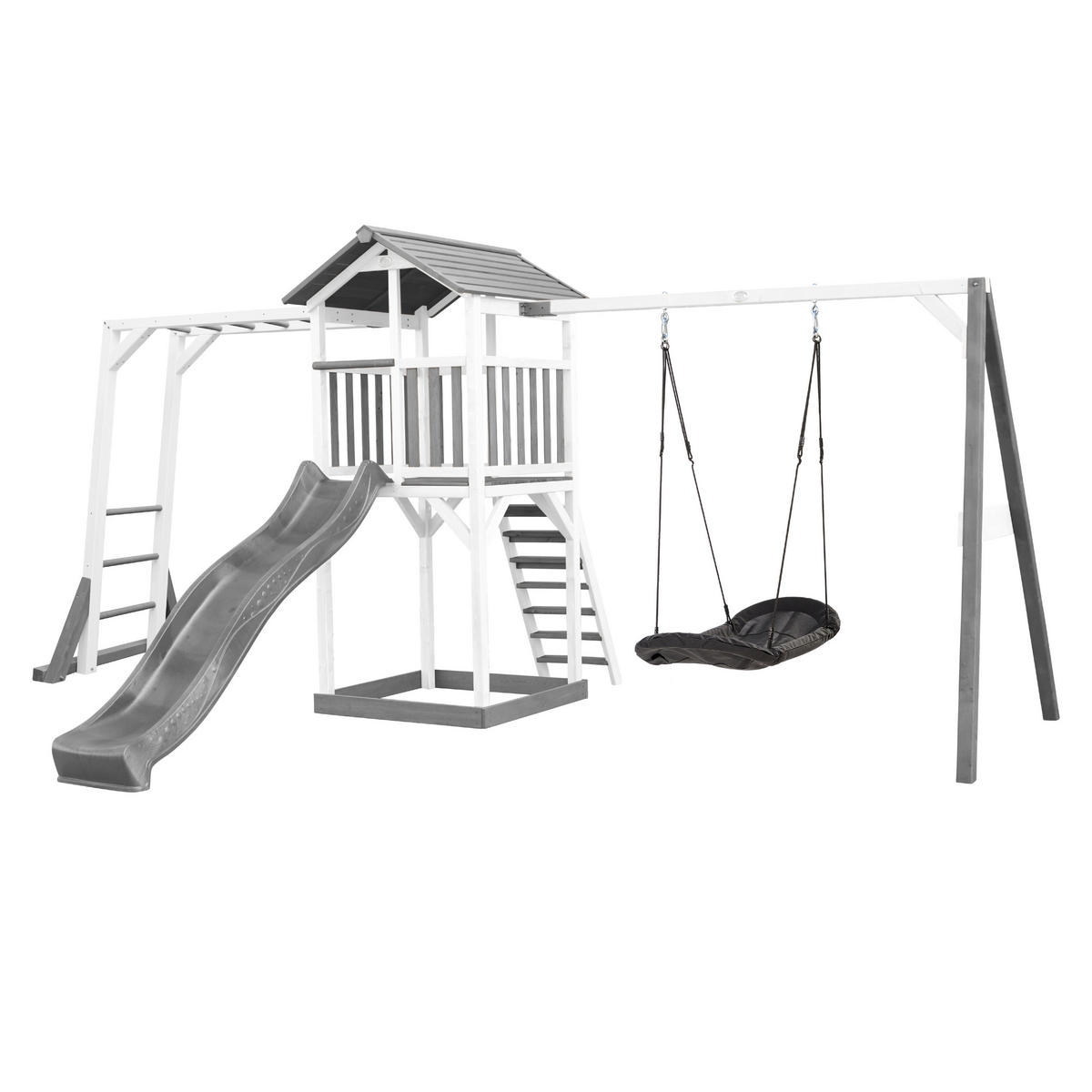 AXI Spielturm Beach Tower weiß B/H/L: ca. 519x242x349 cm Beach Tower - weiß/grau (349,00/519,00/242,00cm) - AXI