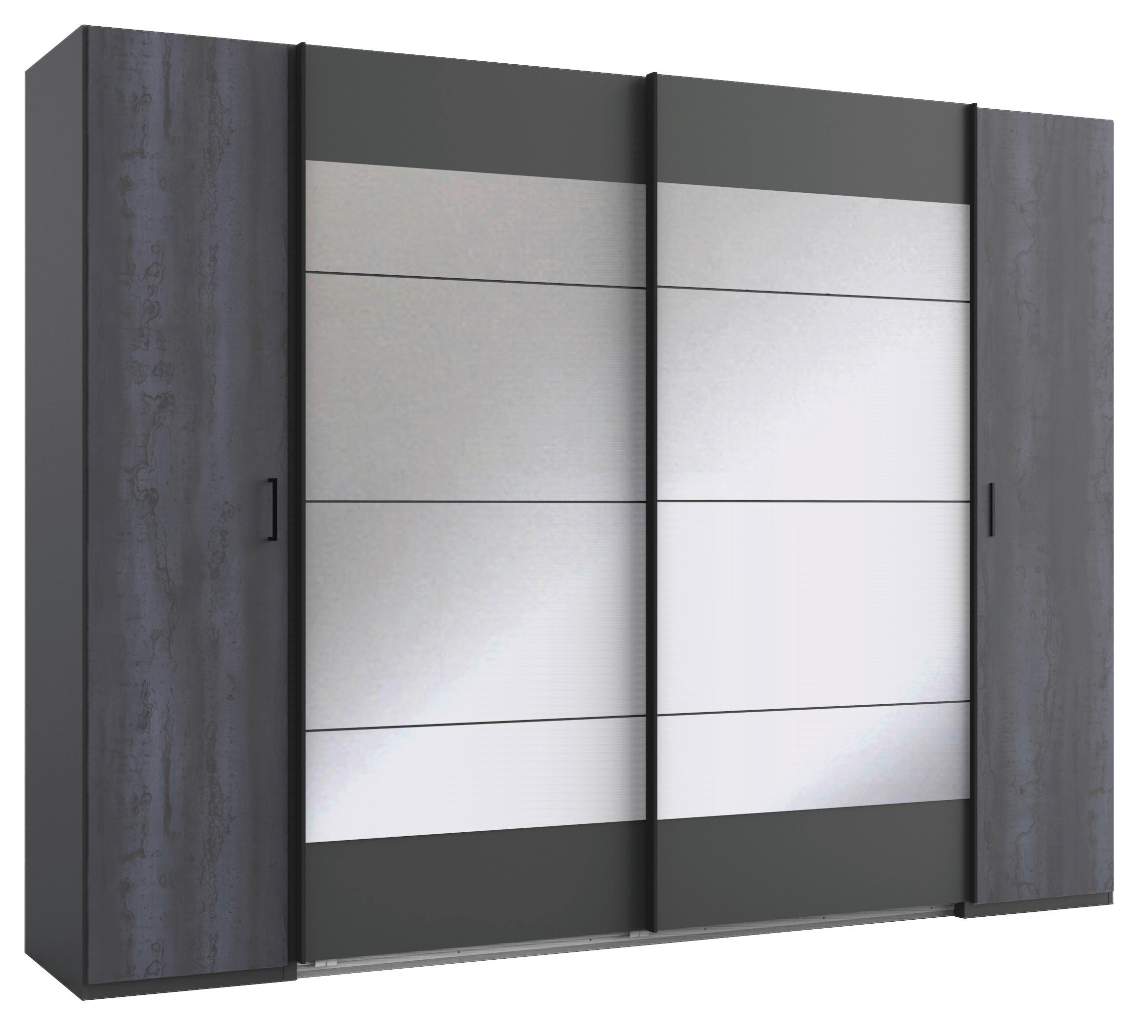 Kleiderschrank Kopenhagen dunkelgrau B/H/T: ca. 272x210x65 cm Kopenhagen - Graphit/dunkelgrau (272,00/210,00/65,00cm)