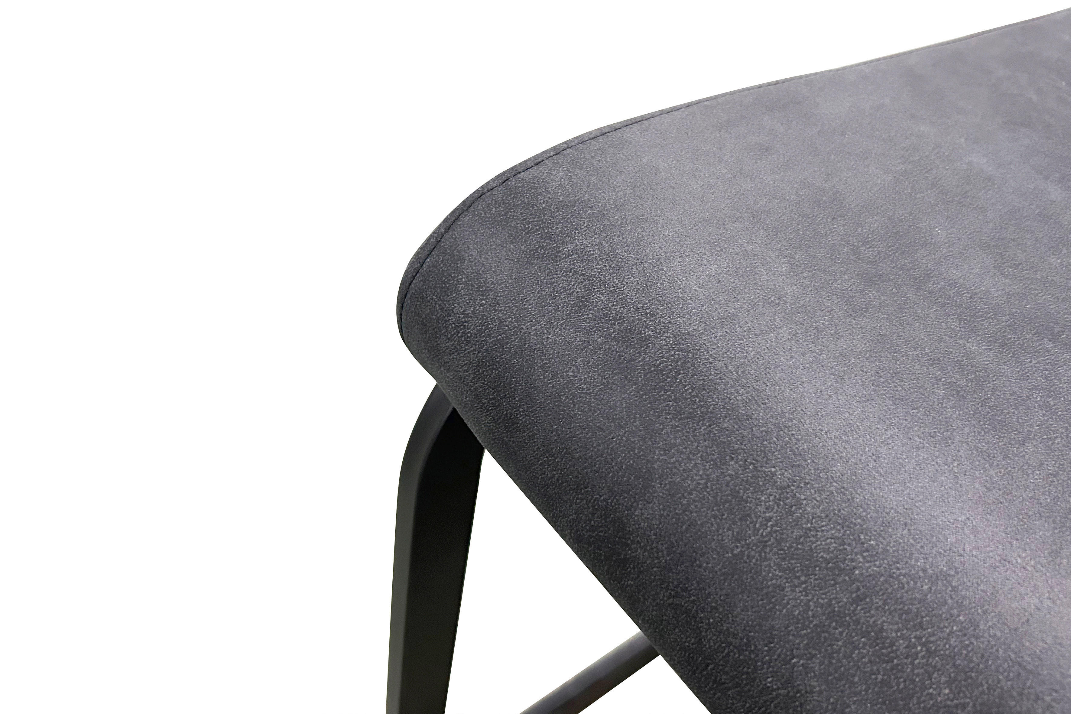 Stuhl BANFF 2er-Set. anthrazit Microfaser B/H/T: ca. 42x97x58 cm BANFF 2er-Set. - schwarz/anthrazit (42,00/97,00/58,00cm) - byLIVING