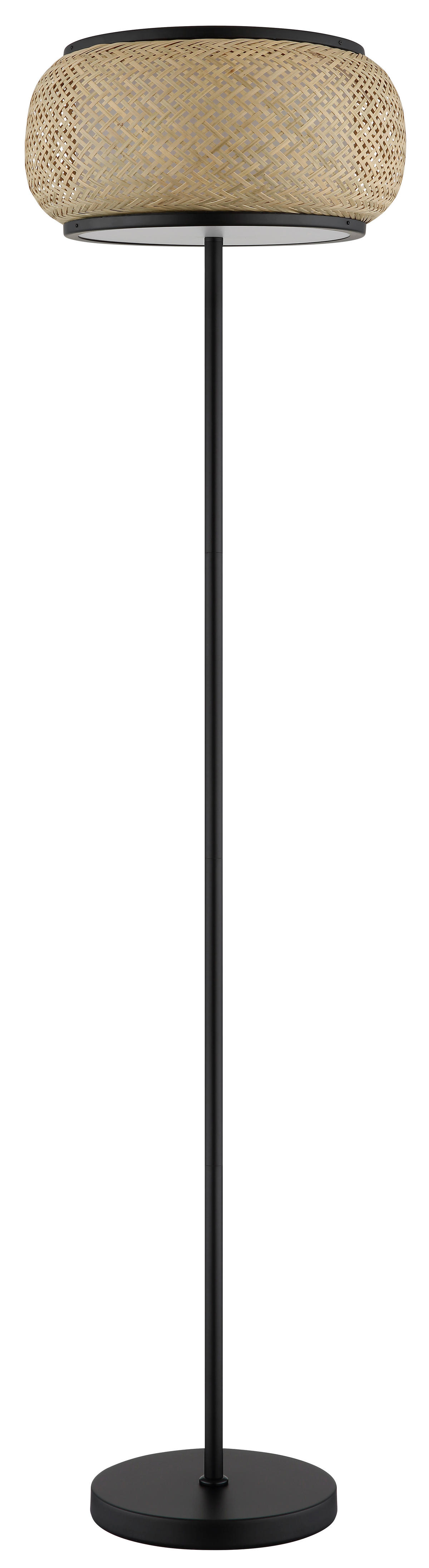 GLOBO Stehleuchte natur mattschwarz Metall Bambus H/D: ca. 146,1x38 cm 1 Brennstellen BAMBORA - natur/mattschwarz (38,00/146,10cm) - GLOBO
