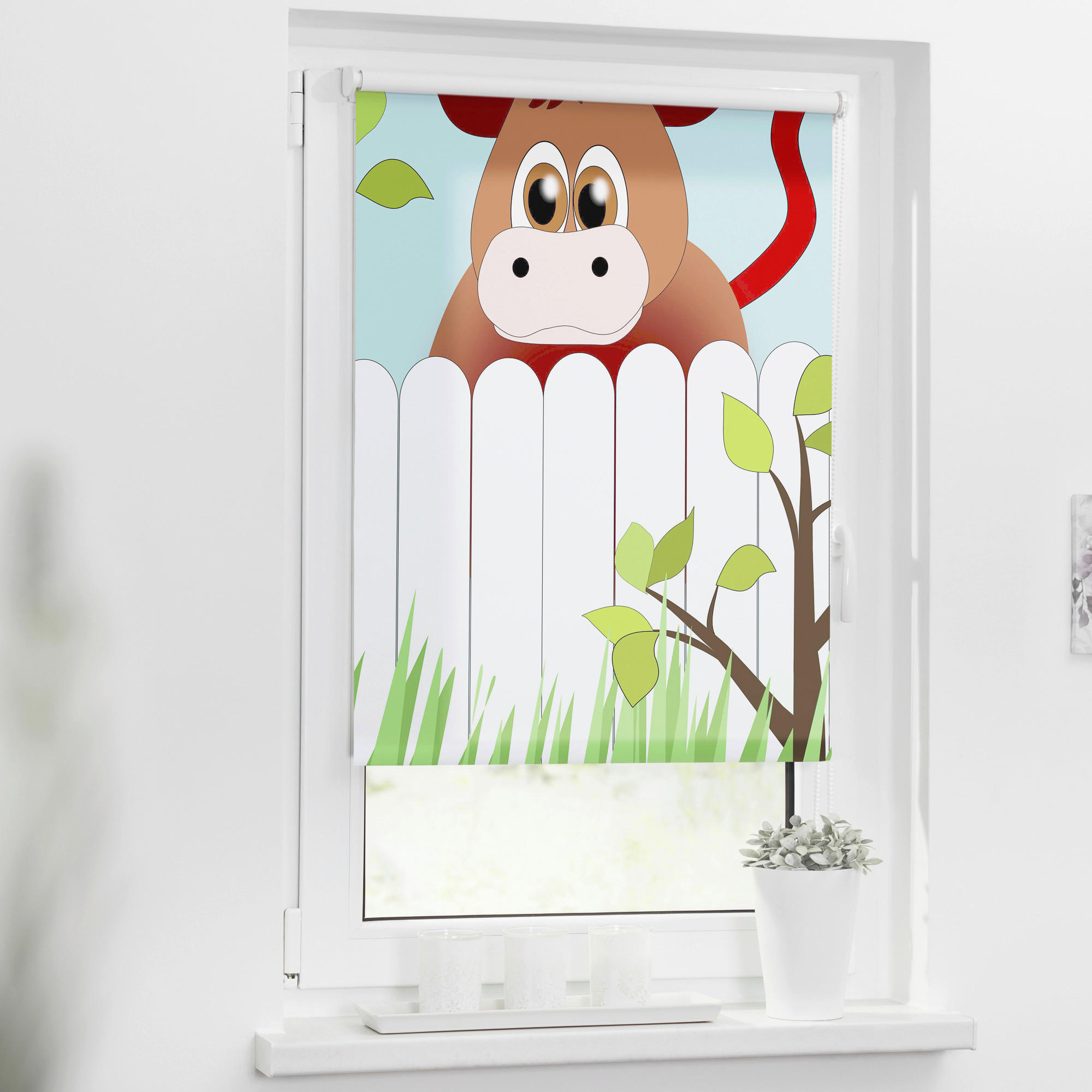 LICHTBLICK Rollo Ochse Otto bunt B/L: ca. 80x150 cm Ochse Otto - bunt (80,00/150,00cm) - LICHTBLICK