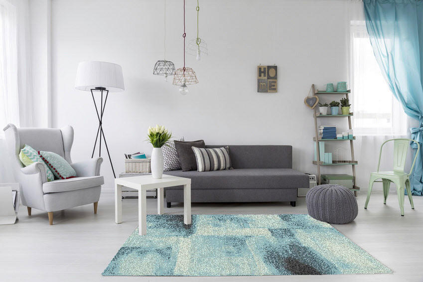 Teppich Rio grau B/L: ca. 240x340 cm Rio - blau/grau (240,00/340,00cm)