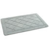 Badematte Badematte_Karo 60x100cm silber - silber (60,00/100,00cm) - POCOline