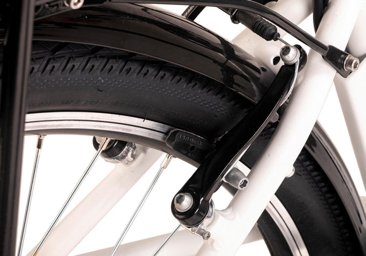 Hollandia City E-Bike Zagon KS184E 28 Zoll Rahmenhöhe 44 cm 6 Gänge weiß weiß ca. 250 W ca. 36 V ca. 28 Zoll Zagon - weiß - Hollandia