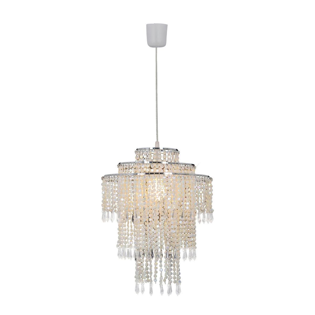 Näve Leuchten Pendelleuchte 7013831 transparent Metall Kunststoff B/H/T: ca. 32x43x32 cm E27 1 Brennstellen Lina - transparent (32,00/43,00/32,00cm) - Näve Leuchten
