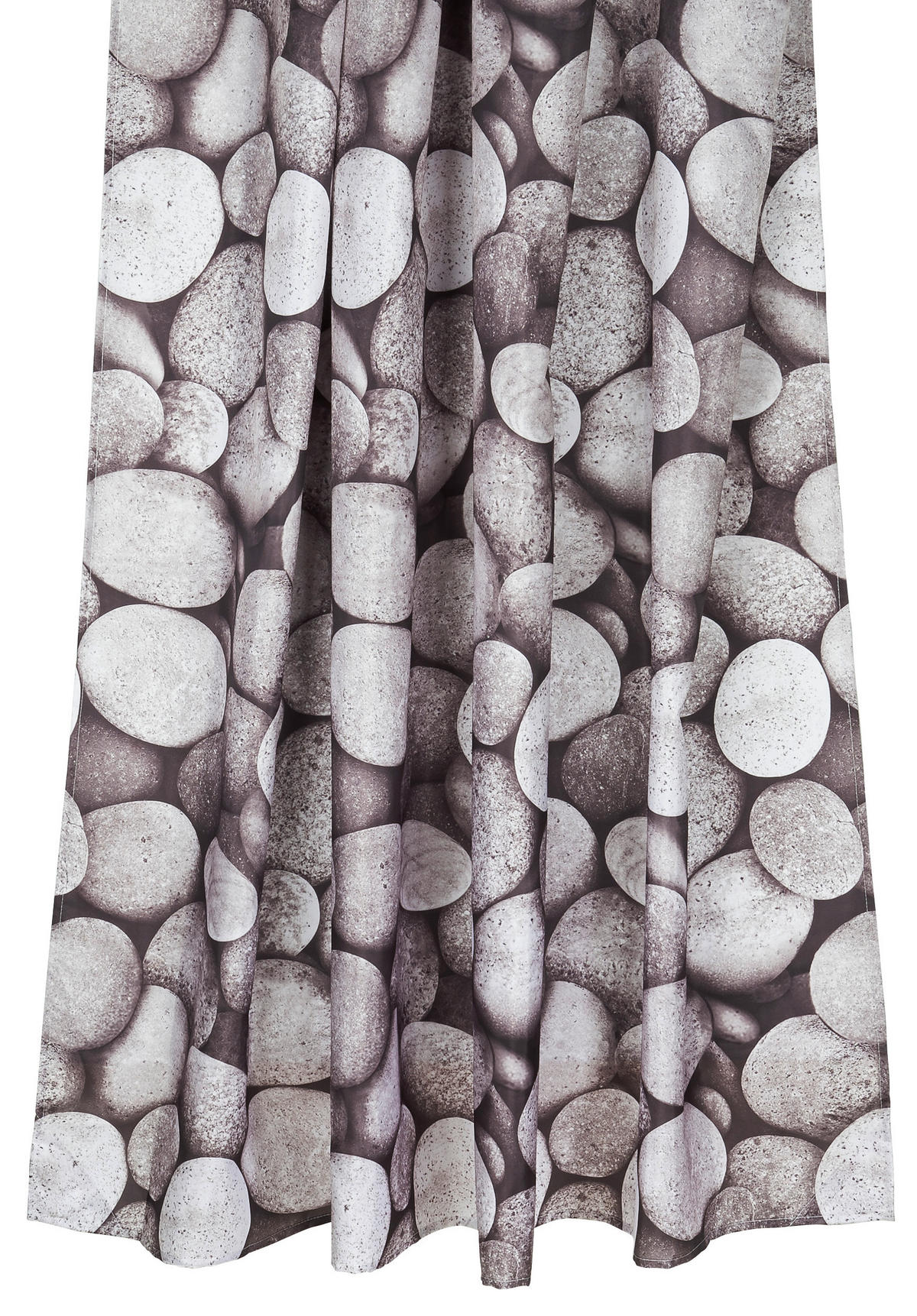 Duschvorhang grau Polyester-Mischgewebe B/L: ca. 180x200 cm Duschvorhang_Stone - grau (180,00/200,00cm) - Acus