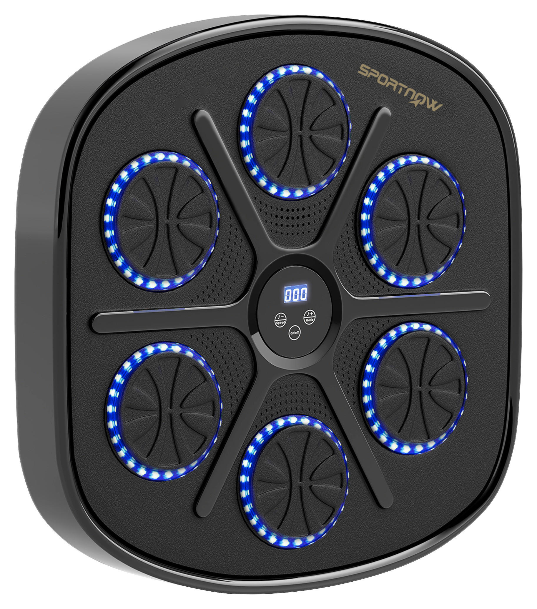 SPORTNOW Boxmaschine + Musik schwarz Kunstleder B/H/L: ca. 44,6x7,5x41,8 cm Boxmaschine_+_Musik - schwarz (41,80/44,60/7,50cm) - SPORTNOW