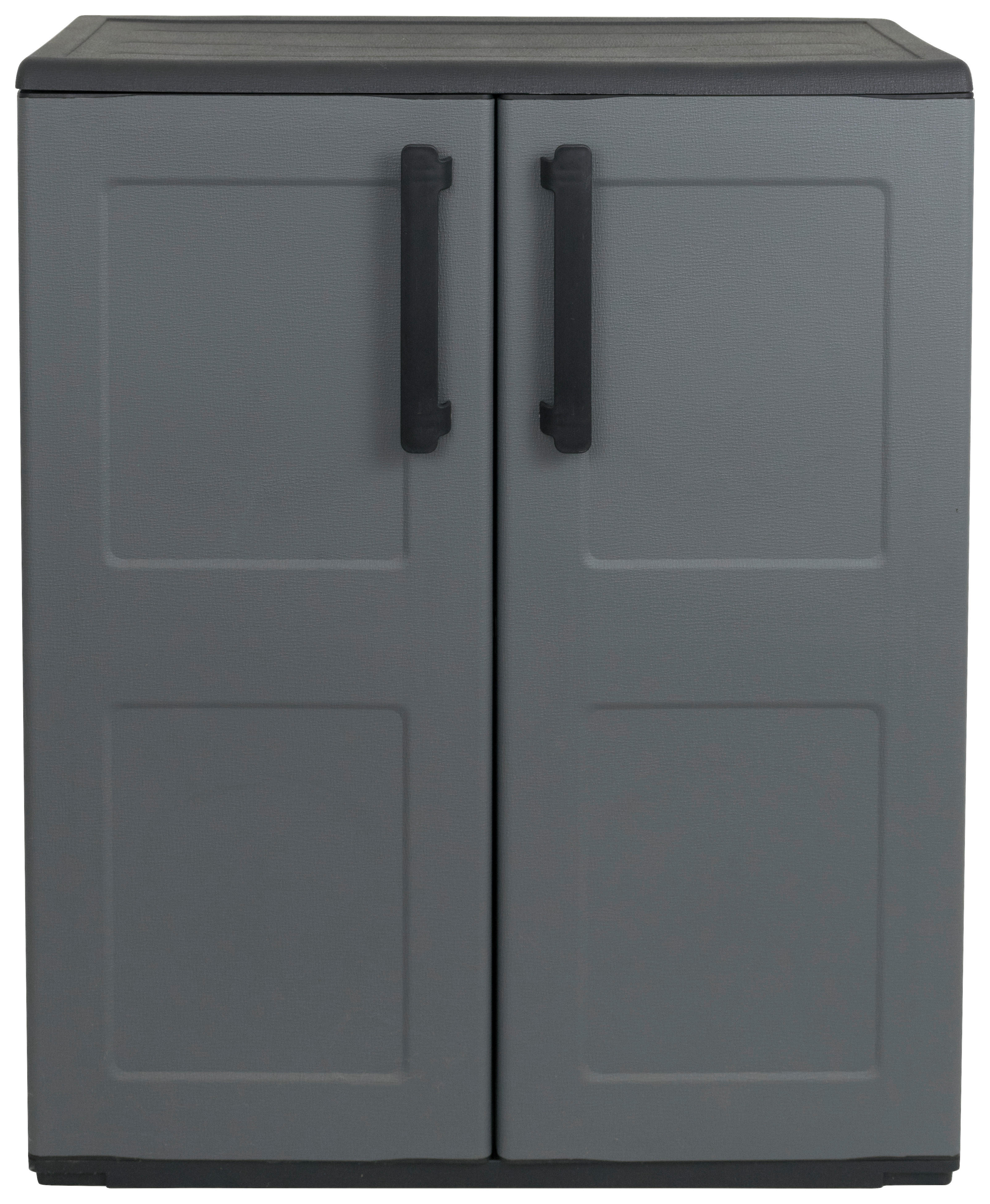 ArtPlast Kunststoffschrank Free niedrig grau Kunststoff B/H/T: ca. 68x84x37 cm Free niedrig - grau (68,00/84,00/37,00cm) - Artplast