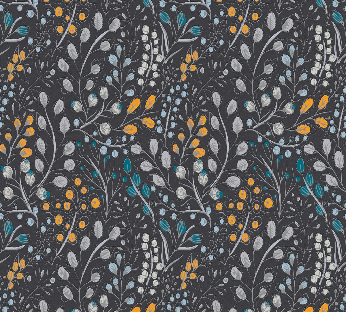 A.S.Creation Vliestapete Attractive 2 Floral schwarz B/L: ca. 53x1005 cm Attractive 2 - schwarz (53,00/1005,00cm) - A.S.Creation