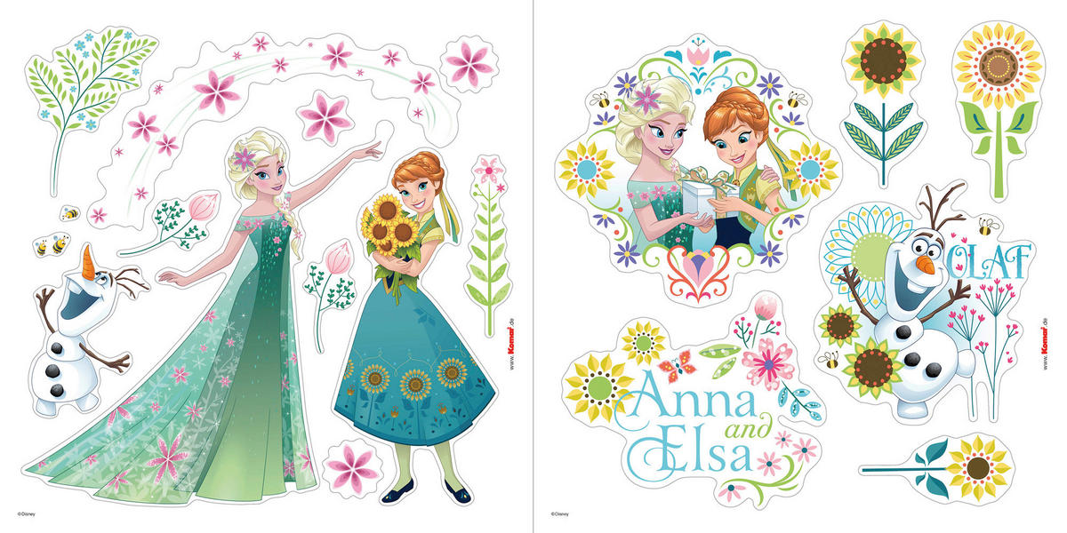 Komar Fenstersticker Frozen Flower  Frozen Flower B/L: ca. 30x30 cm Frozen Flower - (30,00/30,00cm) - Komar
