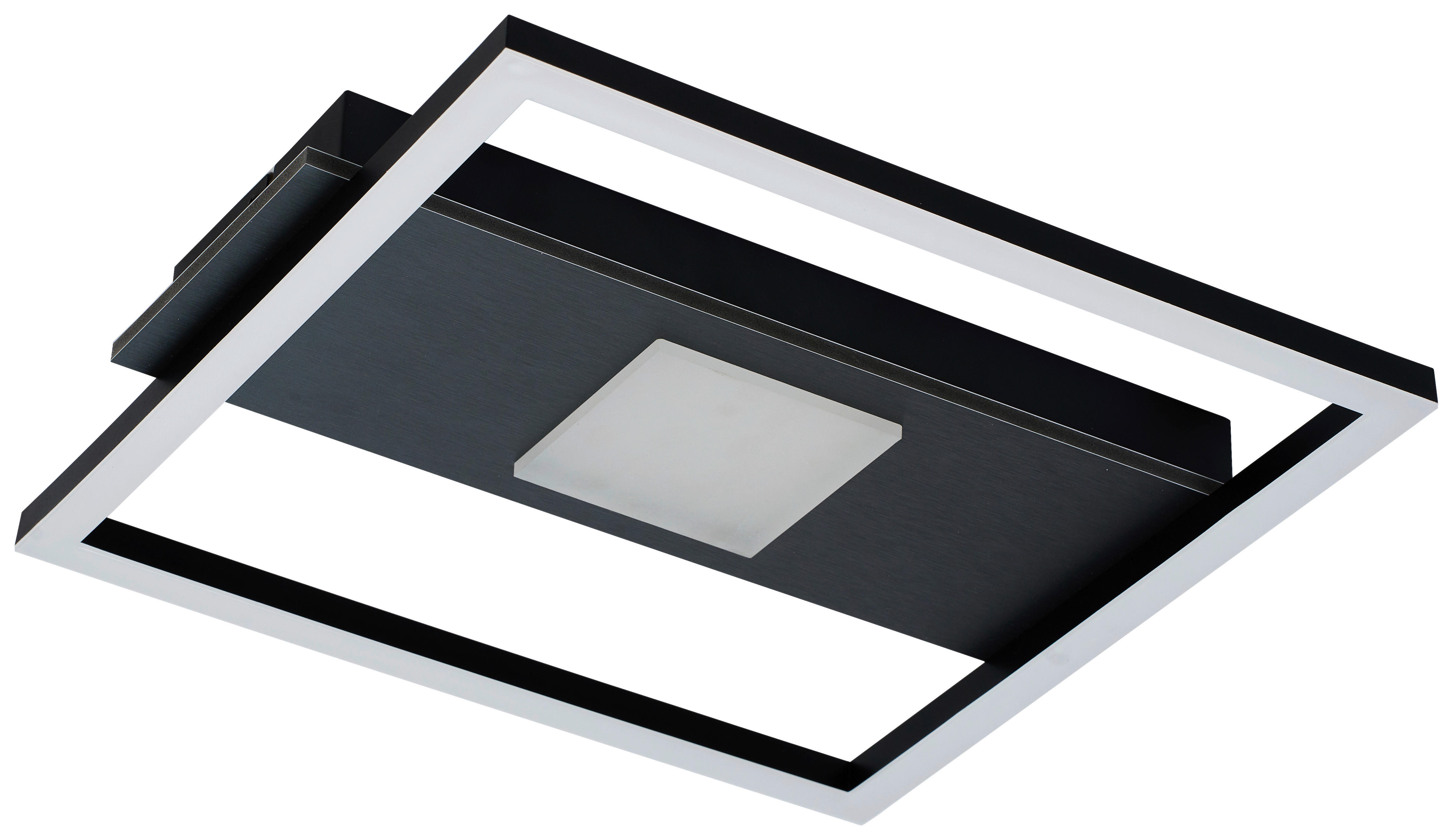 POCOline LED-Deckenleuchte schwarz B/H/L: ca. 33x6x36 cm LED-Deckenleuchte_Quadra - schwarz (36,00/33,00/6,00cm) - POCOline