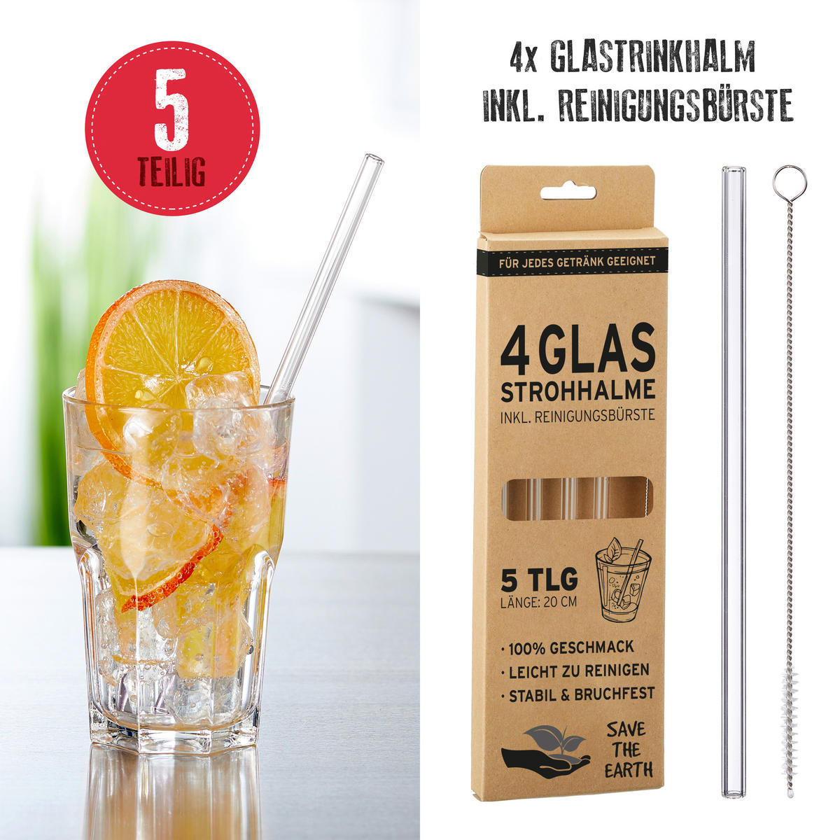 Glastrinkhalm Glastrinkhalm_5tlg.