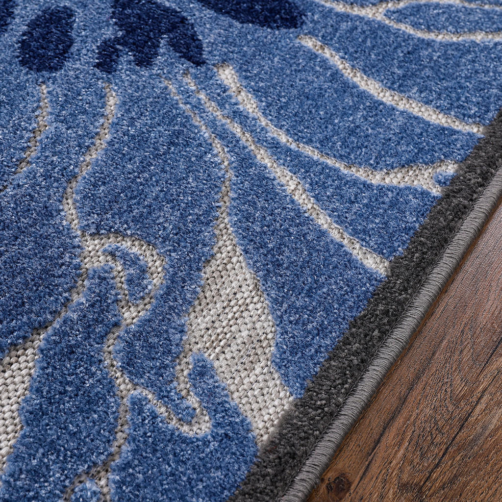 Thumbnail - Sanat Outdoorteppich FLORAL grau B/L: ca. 200x290 cm