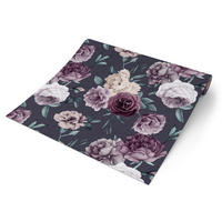 UGEPA Papiertapete Rosen grau rosa B/L: ca. 53x1005 cm Papiertapete_L725-06 - rosa/grau (53,00/1005,00cm) - UGEPA