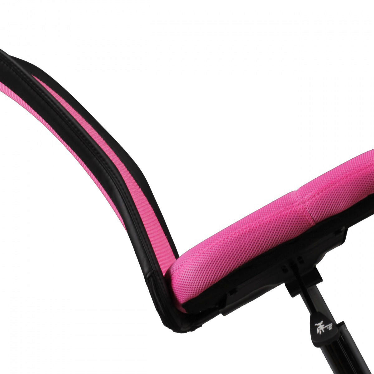 Drehstuhl pink Stoff Kinderschreibtischstuhl SALERNO - pink (60,00/100,00/60,00cm) - Amstyle