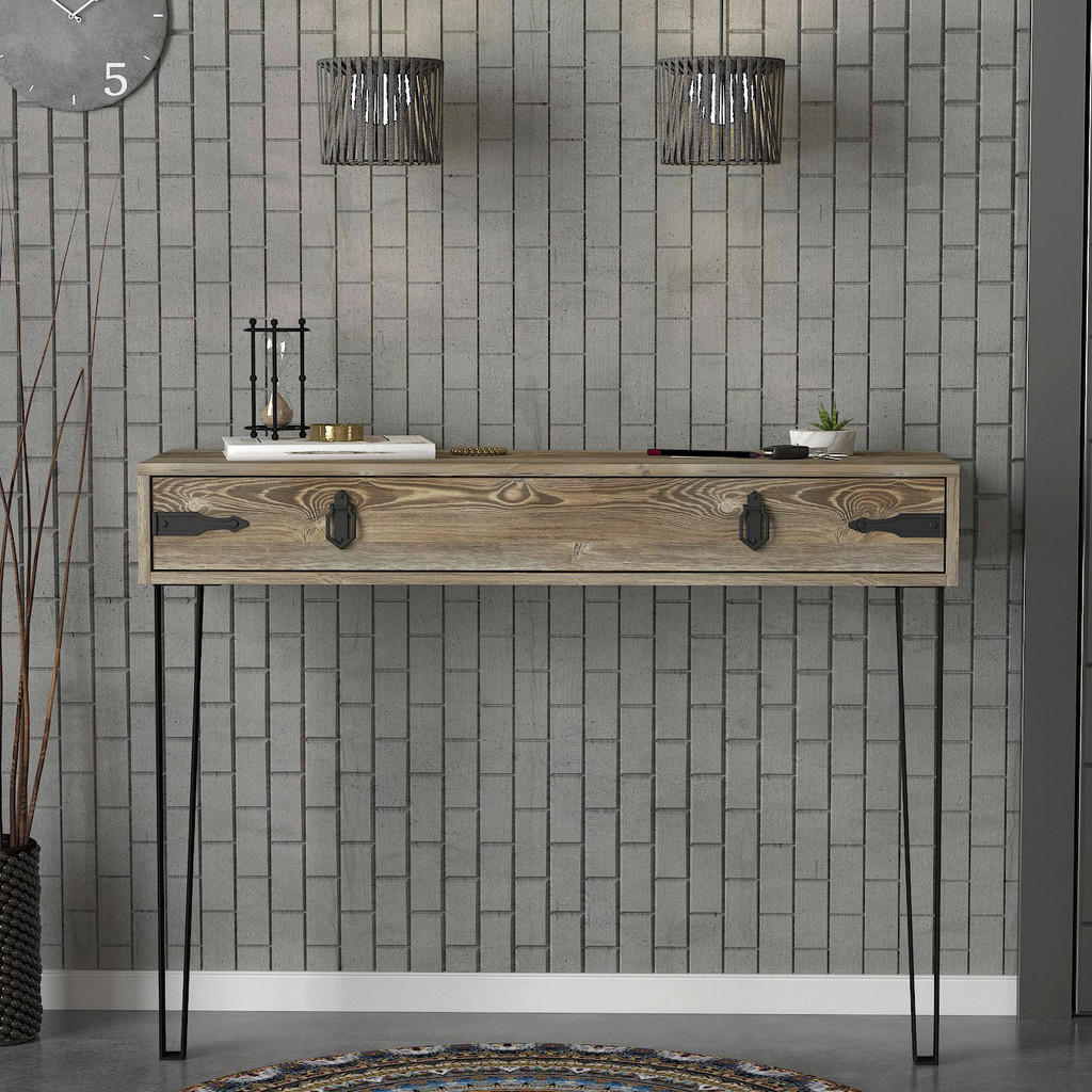 Thumbnail - Konsolentisch Costa Eiche Nachbildung Spanplatte B/H/T: ca. 120x90x35 cm