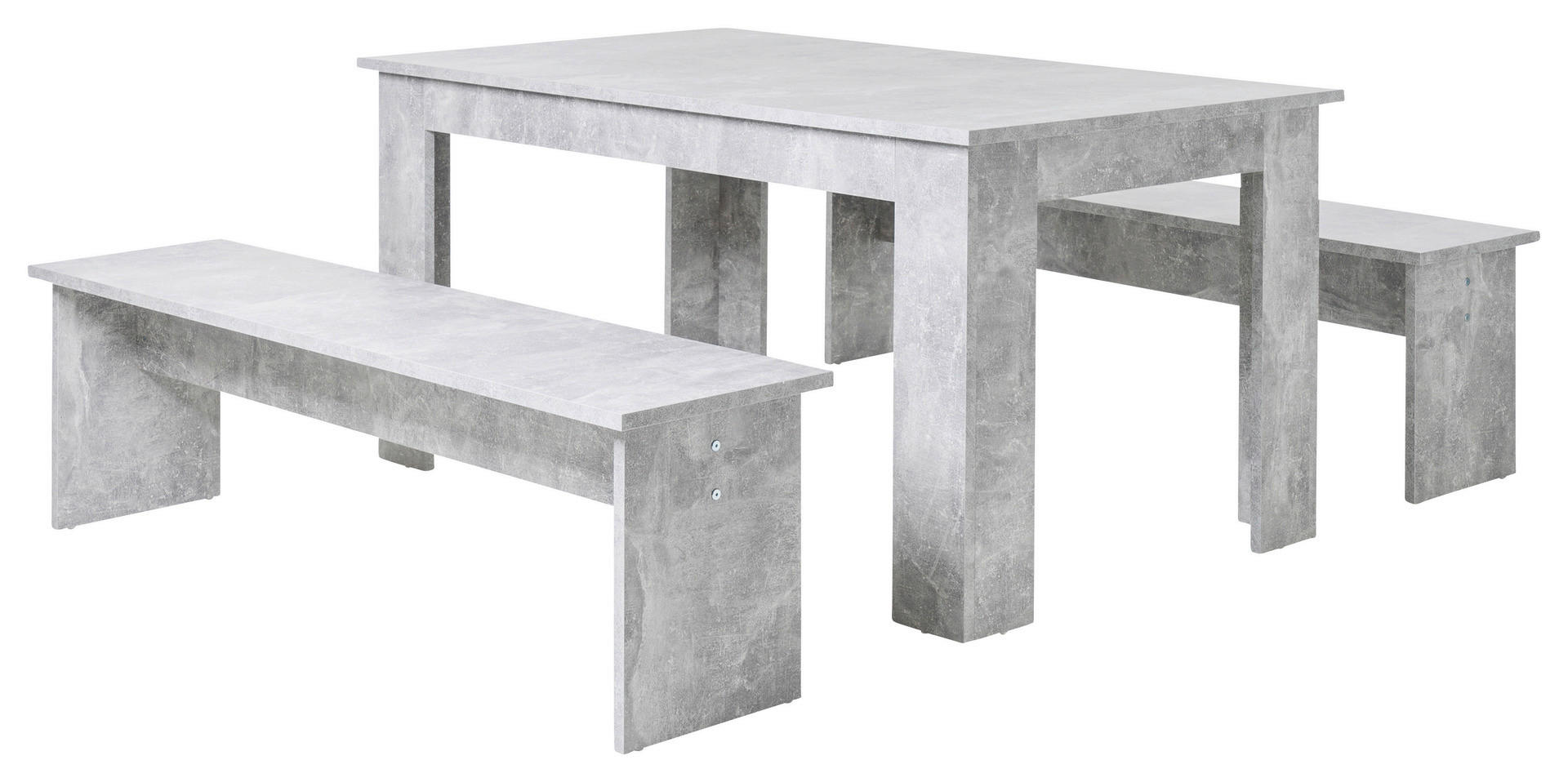 Tischgruppe München Beton Optik Spanplatte B/H/T: ca. 140x75x80 cm München - (140,00/75,00/80,00cm)