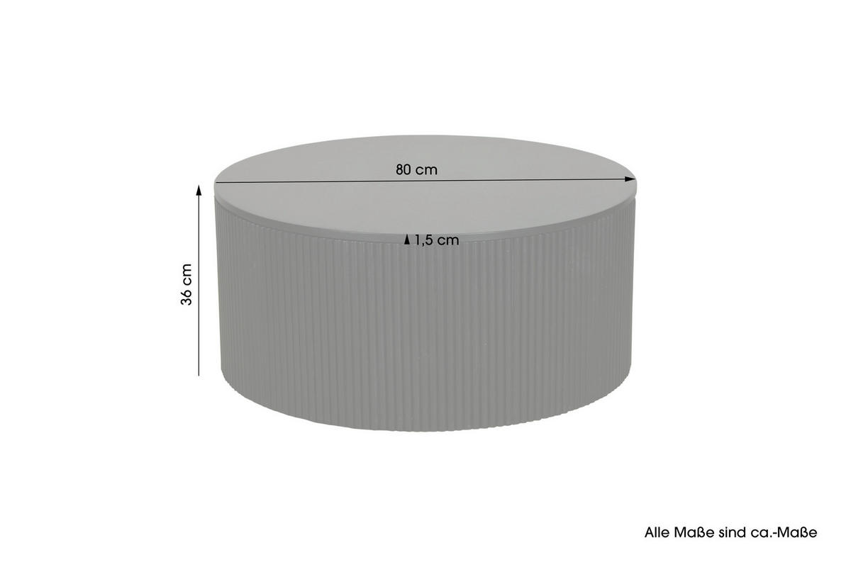 Couchtisch OWEN schwarz H/D: ca. 36x80 cm OWEN - schwarz (80,00/36,00cm) - byLIVING