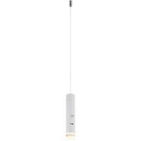 GLOBO LED-Hängeleuchte weiß klar Metall Acryl H/D: ca. 120x3,8 cm 1.0 Brennstellen PELO - klar/weiß (3,80/120,00cm) - GLOBO