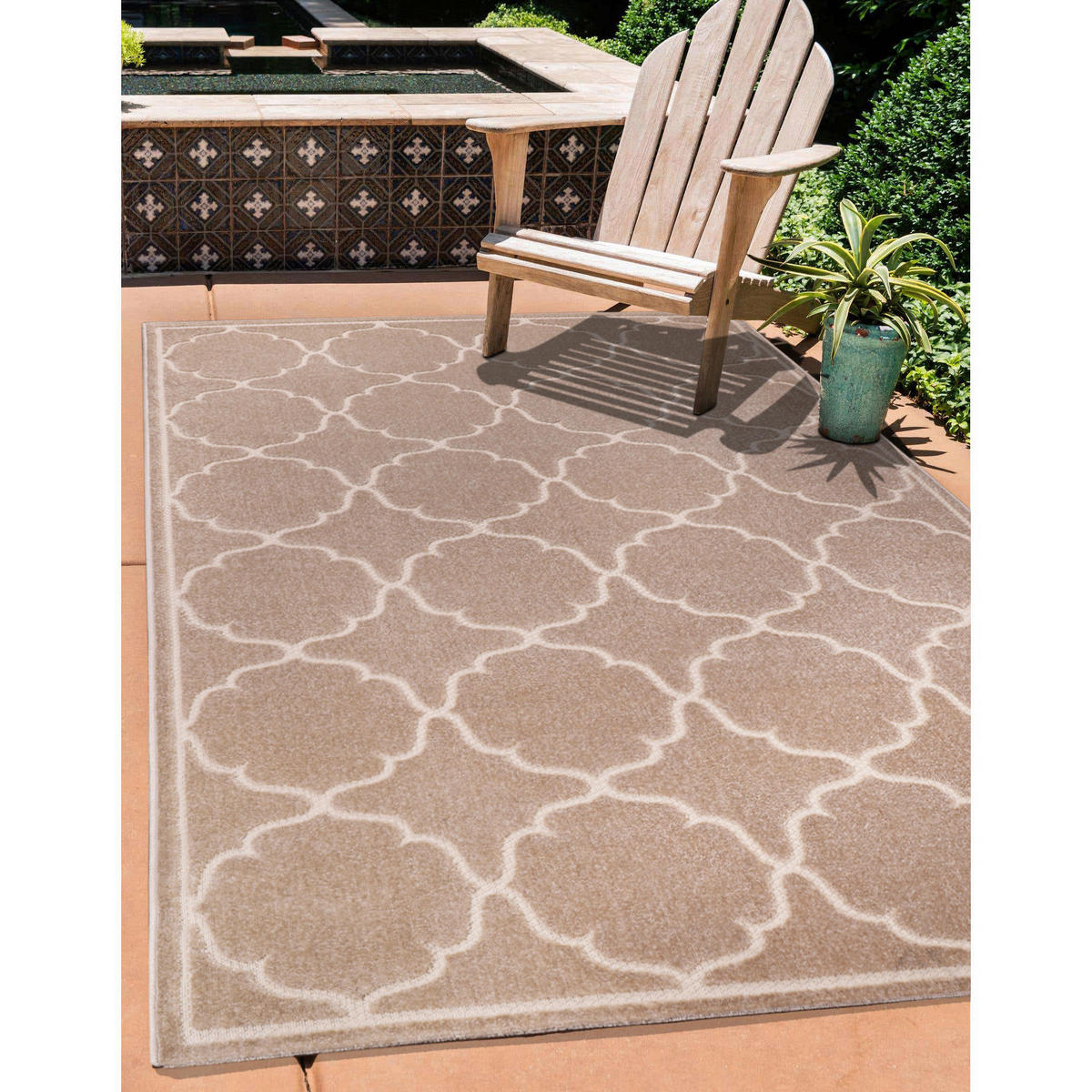 Sanat Outdoorteppich BERLIN beige B/L: ca. 80x150 cm BERLIN - beige (80,00/150,00cm) - Sanat