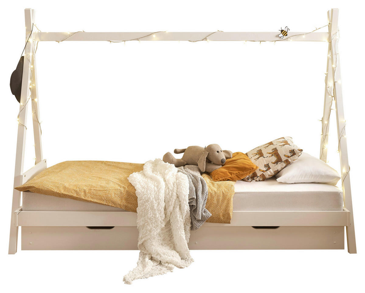 Bett Sora weiß Liegefläche B/L: ca. 90x200 cm Sora - weiß (95,00/154,00/213,00cm)