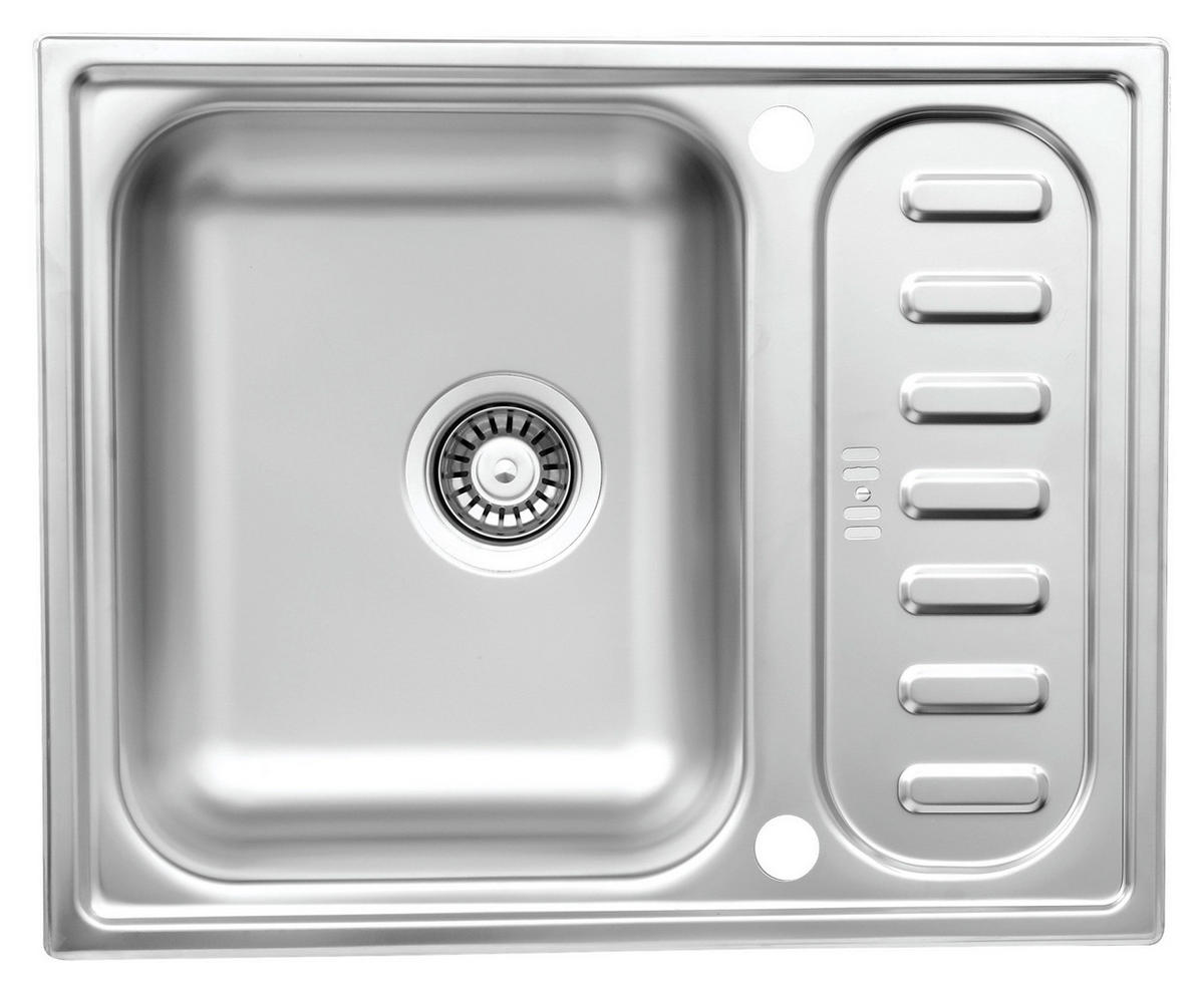 Respekta Einbauspüle Riverside Edelstahl B/H/T: ca. 61,5x17,5x50 cm Riverside - Edelstahl (61,50/17,50/50,00cm) - Respekta