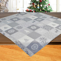 Mitteldecke Mitteldecke_Jacquard Weihnachten - silber/grau (85,00/85,00cm)